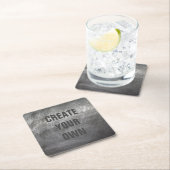 Scratched, geborsteld metaal kartonnen onderzetters (Insitu)