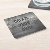 Scratched, geborsteld metaal kartonnen onderzetters (Schuin)