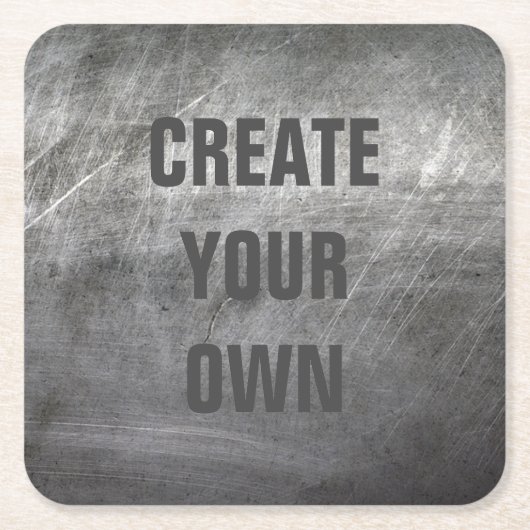 Scratched, geborsteld metaal kartonnen onderzetters (Voorkant)