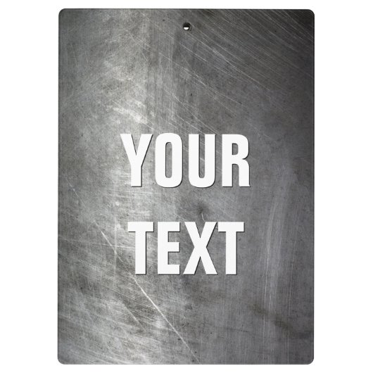 Scratched, geborsteld metaal klembord (Achterkant)