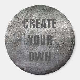 Scratched, geborsteld metaal magneet