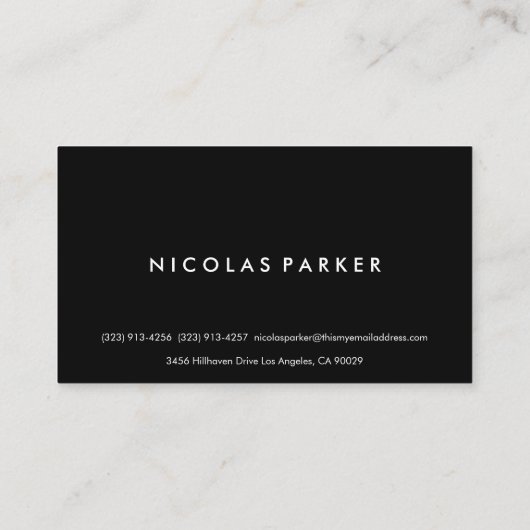 Scratched, geborsteld metaal visitekaartje (Achterkant)