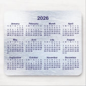 Scratched Ice Ink 2026 Calendar Muismat (Voorkant)