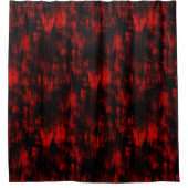 Scratched spots in helder rood en zwart douchegordijn (Voorkant)