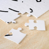 Scratches in zwart-wit - 1 legpuzzel (Zijkant)