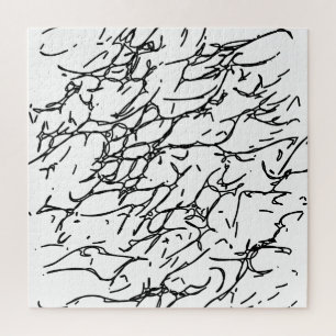 Scratches in zwart-wit - 1 legpuzzel