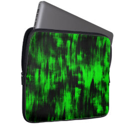 Scratches met een flitsgroen en sterk donkerdonker laptop sleeve