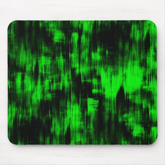 Scratches met een flitsgroen en sterk donkerdonker muismat (Voorkant)