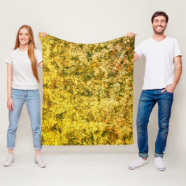 Scratches op een licht gevlekt, geel afbeelding fleece deken