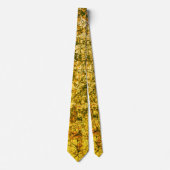 Scratches op een licht gevlekt, geel afbeelding stropdas (Voorkant)