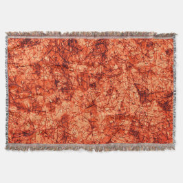 Scratches op een licht gevlekte koraalachtergrond deken