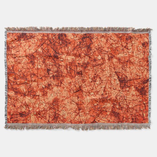 Scratches op een licht gevlekte koraalachtergrond deken (Voorkant)