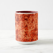Scratches op een licht gevlekte koraalachtergrond mok (Midden)