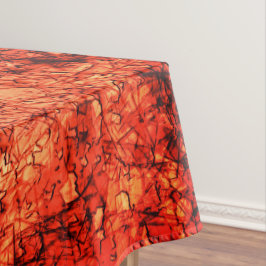 Scratches op een licht gevlekte koraalachtergrond tafelkleed