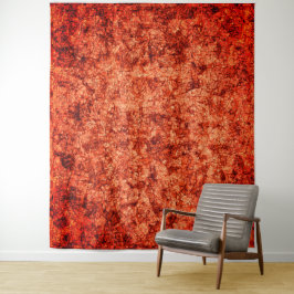 Scratches op een licht gevlekte koraalachtergrond wandkleed