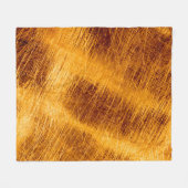 Scratches op een metalen gouden achtergrond. abstr fleece deken (Voorkant (Horizontaal))