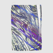 Scratches op een zilvertextuur onder blauwe damp golfhanddoek (Voorkant)