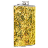 Scratches op krassen op een lichtgevlekte graver heupfles (Rechts)