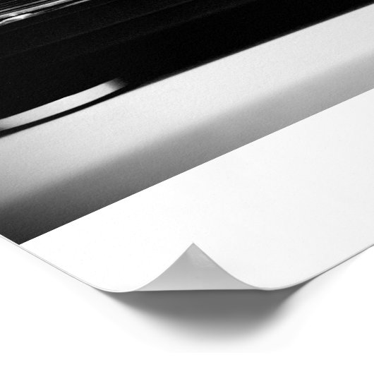 Scratchin op de Platenspeler Poster (Hoek)