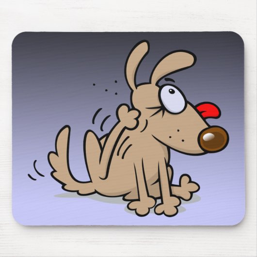 Scratching Dog Muismat (Voorkant)