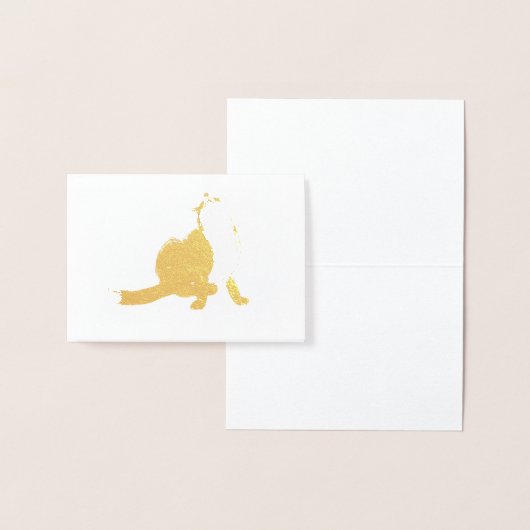 Scratching fox folie kaarten (Display)