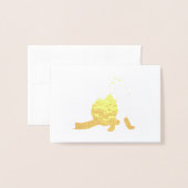 Scratching fox folie kaarten (Voorkant met envelop)