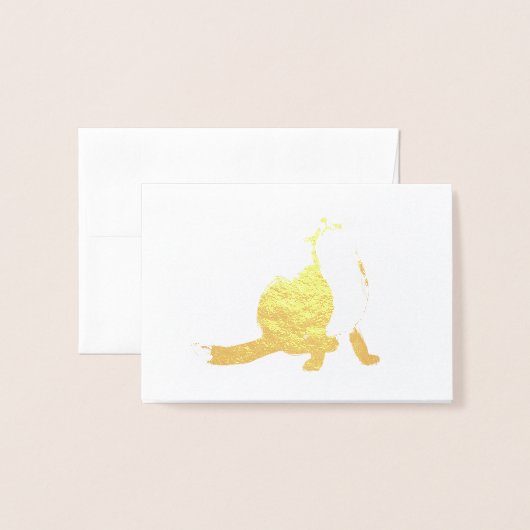 Scratching fox folie kaarten (Voorkant met envelop)