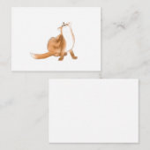 Scratching fox notitiekaartje (Voorkant / Achterkant)