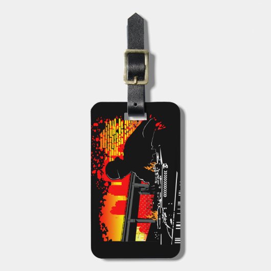 Scratchingsuitrustingen Bagagelabel (Voorkant verticaal)