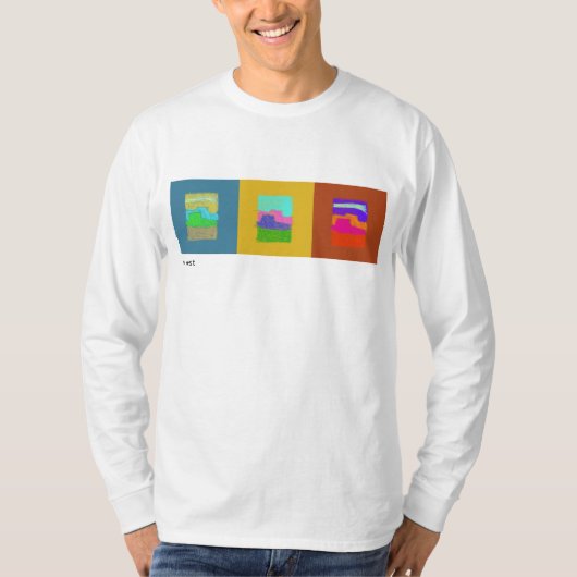 Scratchy Buttes Triptych T-Shirt (Voorkant)