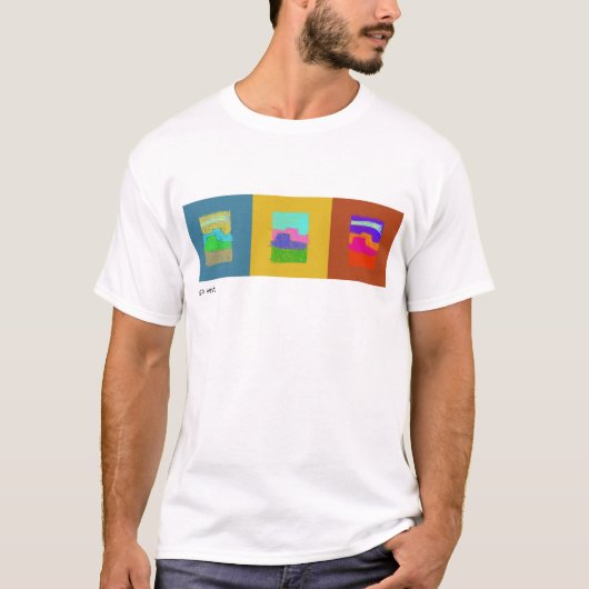 Scratchy Buttes Triptych T-Shirt (Voorkant)
