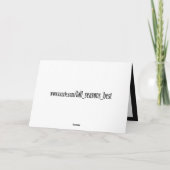 Scratchy Yellow & Red Halloween Text Afbeelding Kaart (Achterkant)