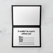 Scratchy Yellow & Red Halloween Text Afbeelding Kaart (Binnen)