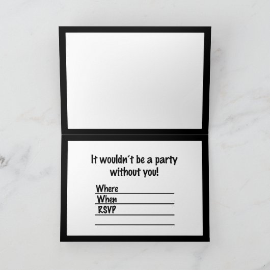 Scratchy Yellow & Red Halloween Text Afbeelding Kaart (Binnen)