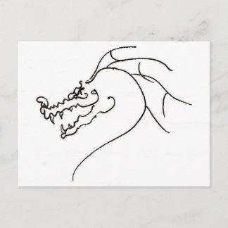 Scrawl Dragon Briefkaart