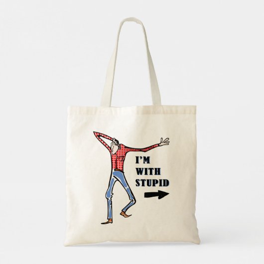 Scrawy, domme eikel tote bag (Achterkant)