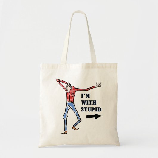 Scrawy, domme eikel tote bag (Voorkant)
