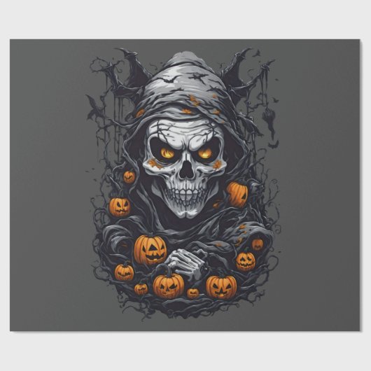 Scray Halloween Cadeaupapier (Vlak)