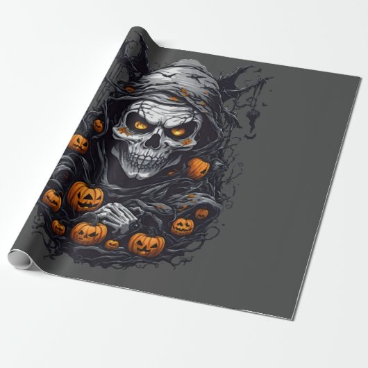 Scray Halloween Cadeaupapier (Uitgerold)