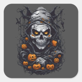 Scray Halloween ontwerp Vierkante Sticker
