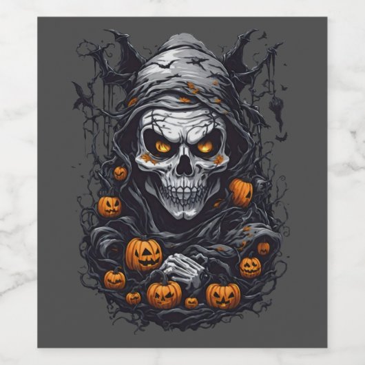 Scray Halloween Wijn Etiket (Enkel label)