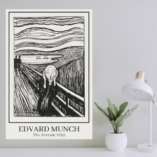 Scream (1895) van Edvard Munch Poster