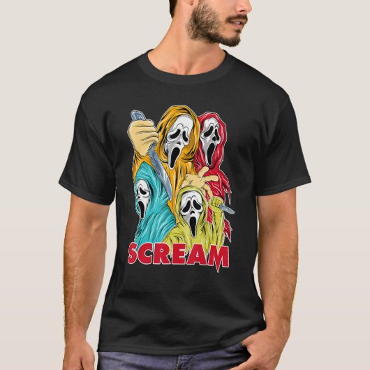 SCREAM  90s Halloween Dunk voor Skate Matchin T-shirt (Voorkant)