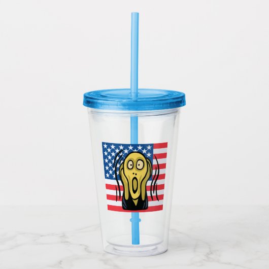 Scream American Acryl Drinkbeker (Voorkant)