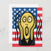 Scream American Briefkaart (Voorkant / Achterkant)