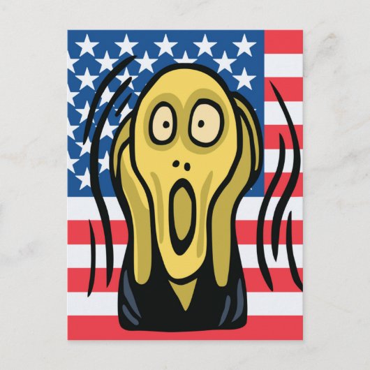 Scream American Briefkaart (Voorkant)