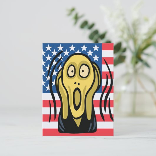 Scream American Briefkaart (Staand voorkant)
