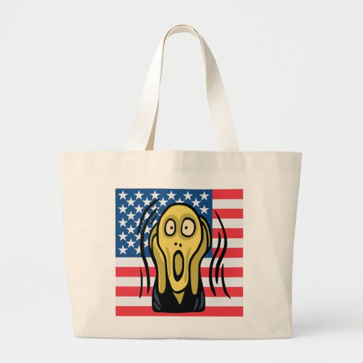 Scream American Grote Tote Bag (Voorkant)