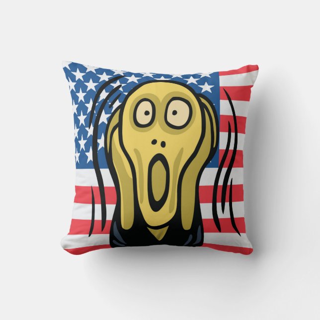 Scream American Kussen (Voorkant)