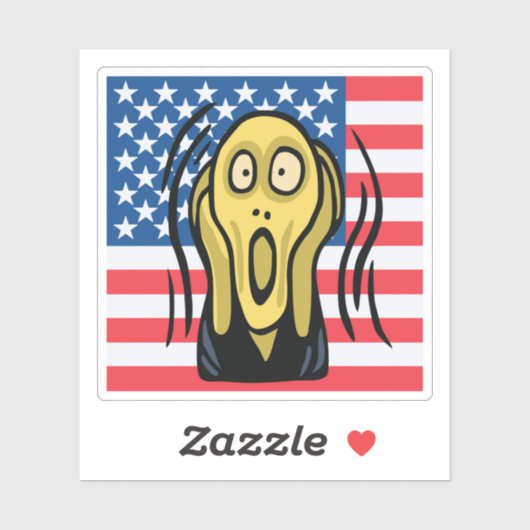 Scream American Sticker (Vel)